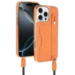 VIETAO Card Slot Wristband Phone Case with Lanyard, For iPhone 16 Pro Max, For iPhone 16 Pro, For iPhone 16 Plus, For iPhone 16