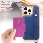 VIETAO Card Slot Wristband Phone Case with Lanyard, For iPhone 16 Pro Max, For iPhone 16 Pro, For iPhone 16 Plus, For iPhone 16 - Image 7
