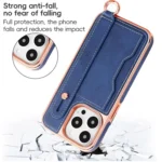 VIETAO Card Slot Wristband Phone Case with Lanyard, For iPhone 16 Pro Max, For iPhone 16 Pro, For iPhone 16 Plus, For iPhone 16 - Image 8