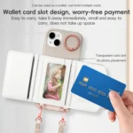 VIETAO Ring Holder Card Bag Phone Case with Lanyard, For iPhone 14 Pro Max, For iPhone 13 Pro Max, For iPhone 13 Pro - Image 5