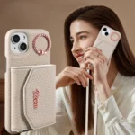 VIETAO Ring Holder Card Bag Phone Case with Lanyard, For iPhone 14 Pro Max, For iPhone 13 Pro Max, For iPhone 13 Pro - Image 10