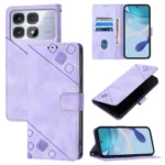 Skin-feel Embossed Leather Phone Case, For Redmi K70 Ultra 5G Global, For Redmi 13 4G