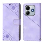 Skin-feel Embossed Leather Phone Case, For Redmi Note 14 4G 163.25mm, For Redmi Note 14 5G Global, For Redmi Note 14 Pro 5G Global - Image 2