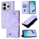 Skin-feel Embossed Leather Phone Case, For Redmi Note 14 4G 164.84mm, For Redmi K80 5G / K80 Pro 5G, For Redmi Note 14 Pro 4G