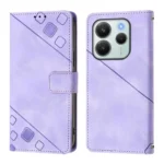 Skin-feel Embossed Leather Phone Case, For Redmi Note 14 4G 164.84mm, For Redmi K80 5G / K80 Pro 5G, For Redmi Note 14 Pro 4G - Image 2
