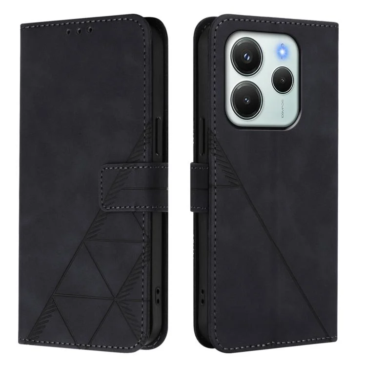 EDA006943209A_1.webp Crossbody 3D Embossed Flip Leather Phone Case, For Redmi Note 14 4G EU 164.84mm, For Redmi Note 14 Pro 5G Global, For Redmi Turbo 4 - Image 2