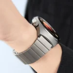 One-bead Bamboo Magnetic Buckle Pure Titanium Watch Band - Image 5