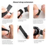 One-bead Bamboo Magnetic Buckle Pure Titanium Watch Band - Image 6