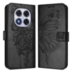 Embossed Butterfly Leather Phone Case, For Redmi Note 14 Pro 4G, For Redmi Note 14 4G 163.25mm - Image 2