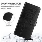 Embossed Butterfly Leather Phone Case, For Redmi Note 14 Pro 4G, For Redmi Note 14 4G 163.25mm - Image 4