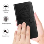Embossed Butterfly Leather Phone Case, For Redmi Note 14 Pro 4G, For Redmi Note 14 4G 163.25mm - Image 5