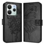 Embossed Butterfly Leather Phone Case, For Redmi Note 14 4G EU 164.84mm, For Redmi Note 14 Pro 5G Global - Image 2