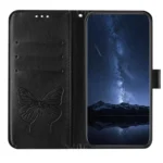 Embossed Butterfly Leather Phone Case, For Redmi Note 14 4G EU 164.84mm, For Redmi Note 14 Pro 5G Global - Image 3