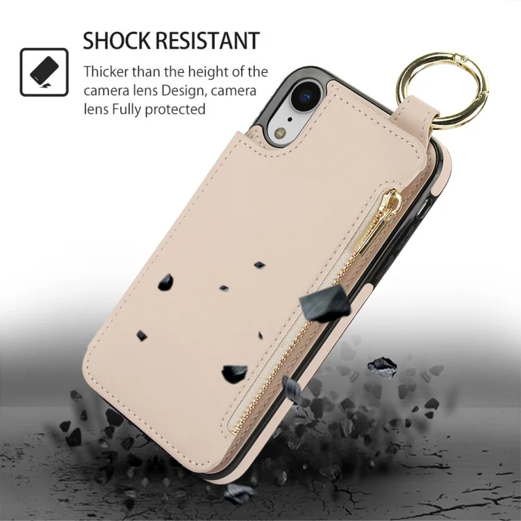 EDA006948920A_1.webp RFlD Anti-theft Double Buckle Ring Zipper Card Phone Case, For iPhone XR, For iPhone XS Max - Image 2
