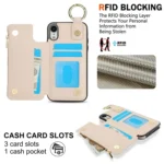 RFlD Anti-theft Double Buckle Ring Zipper Card Phone Case, For iPhone XR, For iPhone XS Max - Image 3