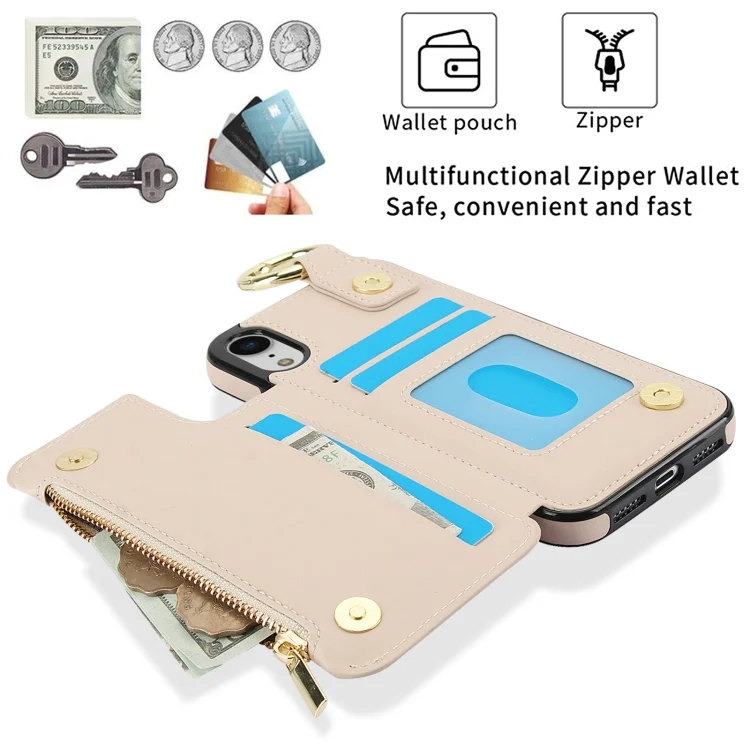 EDA006948920A_5.webp RFlD Anti-theft Double Buckle Ring Zipper Card Phone Case, For iPhone XR, For iPhone XS Max - Image 6