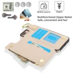 RFlD Anti-theft Double Buckle Ring Zipper Card Phone Case, For iPhone 8 Plus / 7 Plus - Image 6
