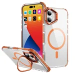 Rainbow Series Transparent MagSafe Lens Holder Phone Case, For iPhone 16, For iPhone 15 Pro Max, For iPhone 15 Pro