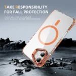 Rainbow Series Transparent MagSafe Lens Holder Phone Case, For iPhone 16, For iPhone 15 Pro Max, For iPhone 15 Pro - Image 7