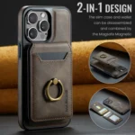 DG.MING K1 MagSafe Detachable Wallet RFID Back Cover Phone Case, For iPhone 15, For iPhone 14 Plus, For iPhone 14, For iPhone 14 Pro - Image 2