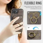 DG.MING K1 MagSafe Detachable Wallet RFID Back Cover Phone Case, For iPhone 16e, For iPhone 16 Pro Max, For iPhone 16 Pro, For iPhone 16 Plus - Image 4