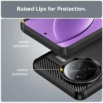 Brushed Texture Carbon Fiber TPU Phone Case, For Redmi K80 Pro, For Redmi K80, For Redmi Note 14 Pro 4G, For Redmi K70 Ultra - Image 6