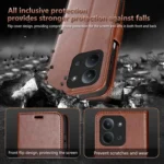 AZNS Sheepskin Texture Flip Leather Phone Case, For Redmi 15C 4G EU / 15C 5G 173.1mm, For Redmi K80 Ultra, For Redmi Turbo 4 Pro, For Redmi Turbo 4 / Xiaomi Poco X7 Pro, For Redmi K80 Pro... - Image 8