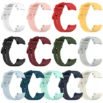 Official Solid Color Stitched Silicone Watch Band - Image 5