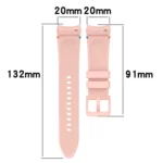Official Solid Color Stitched Silicone Watch Band - Image 6