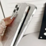 Gradient Feather Acrylic IMD Full Coverage Phone Case, For iPhone 16 Pro Max, For iPhone 16 Plus, For iPhone 16, For iPhone 15 Pro Max, For iPhone 15 Pro, For iPhone 15 Plus, For iPhone 15... - Image 4