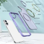 Wing Series MagSafe Magnetic Ring Holder Phone Case, For iPhone 16 Plus, For iPhone 16 - Image 4