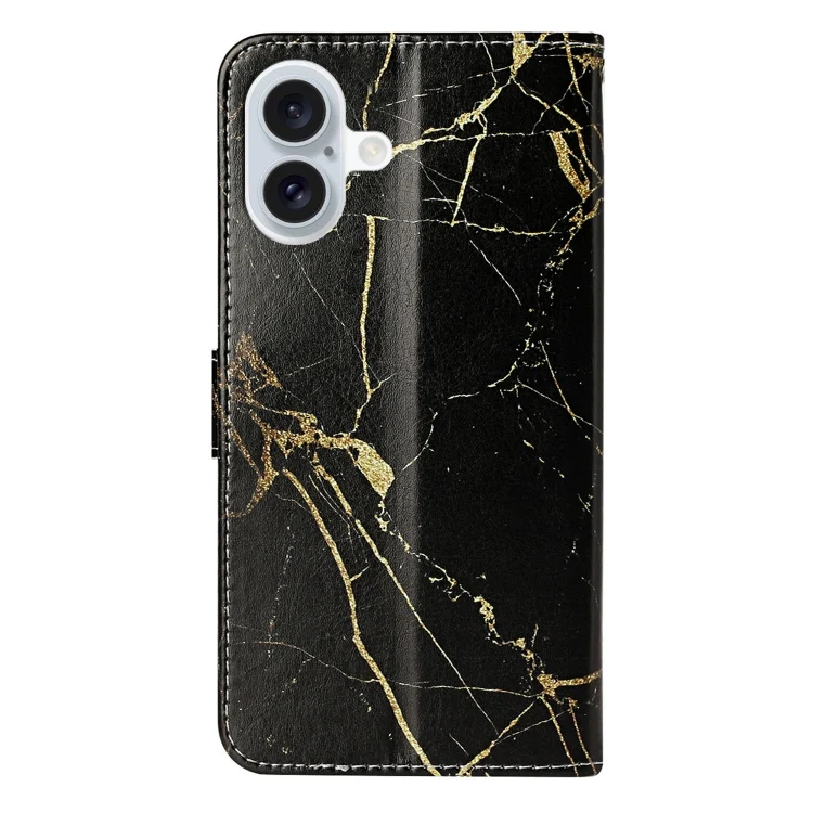 EDA006972603A_2.webp Colored Drawing Marble Pattern Leather Phone Case, For iPhone 16 Plus, For iPhone 16 - Image 3