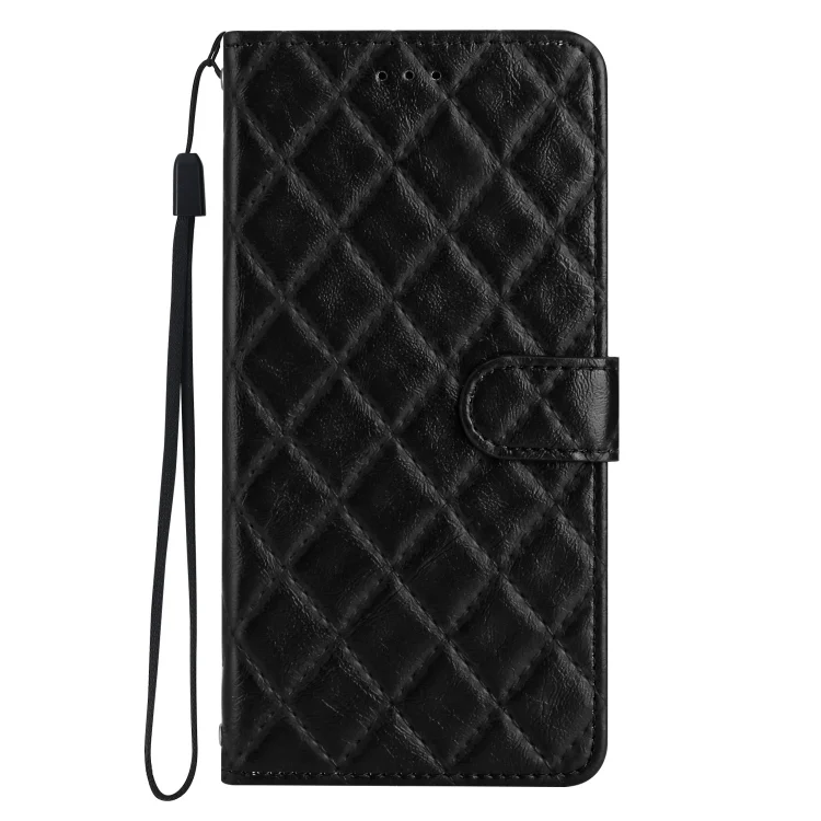 EDA006973001A_1.webp Rhombus Lattice Texture Leather Phone Case, For iPhone 16 Pro Max, For iPhone 16 Pro, For iPhone 16 Plus, For iPhone 16 - Image 2