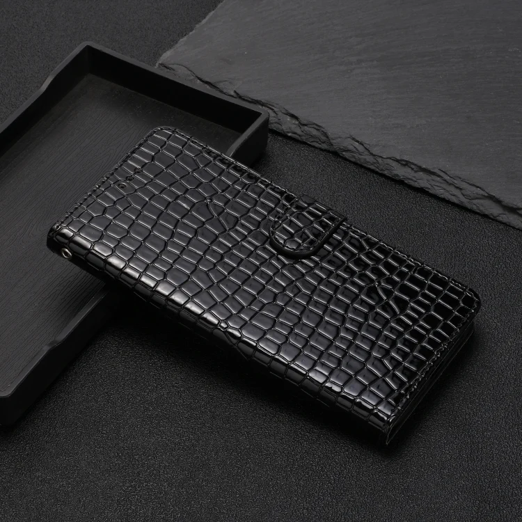 EDA006973804A_1.webp Crocodile Texture Horizontal Flip Leather Phone Case, For iPhone 16 - Image 2