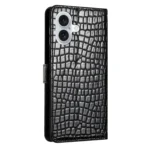Crocodile Texture Horizontal Flip Leather Phone Case, For iPhone 16 - Image 4
