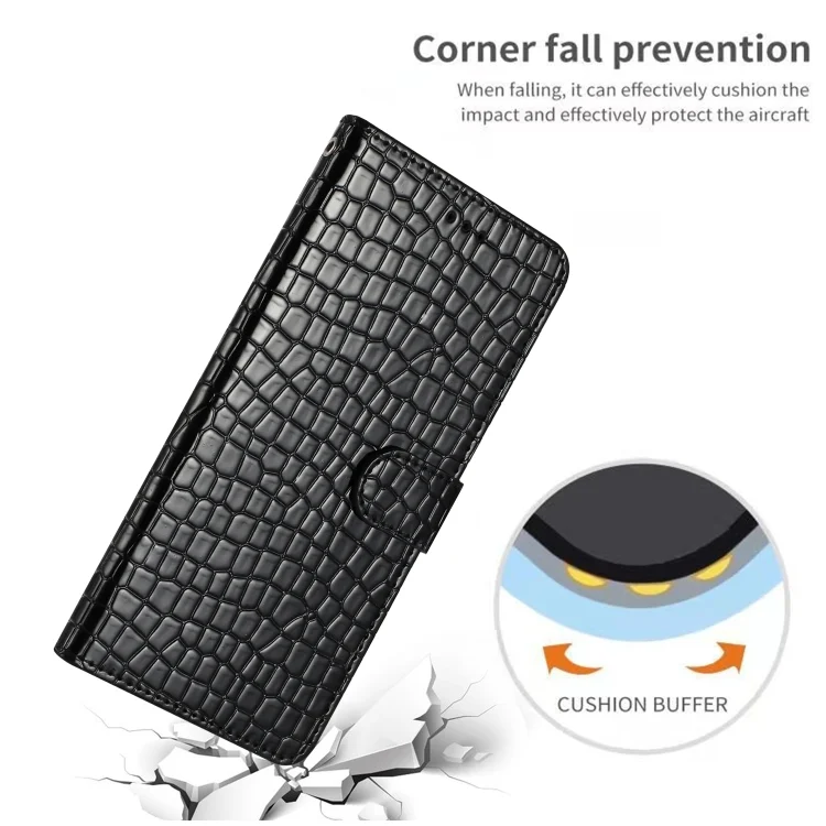 EDA006973804A_6.webp Crocodile Texture Horizontal Flip Leather Phone Case, For iPhone 16 - Image 7