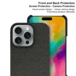 imak Ruiyi Series Cloth Texture PU + PC Phone Case, For iPhone 16 Pro Max, For iPhone 16 Pro, For iPhone 16 - Image 4