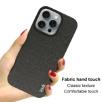 imak Ruiyi Series Cloth Texture PU + PC Phone Case, For iPhone 16 Pro Max, For iPhone 16 Pro, For iPhone 16 - Image 5