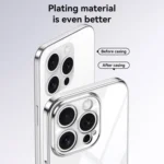 SULADA  Electroplated Clear TPU Soft Frame Phone Case with Wrist Strap, For iPhone 15, For iPhone 14, For iPhone 14 Pro, For iPhone 14 Pro Max, For iPhone 13 Pro Max, For iPhone 13 Pro - Image 4