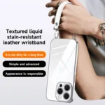 SULADA  Electroplated Clear TPU Soft Frame Phone Case with Wrist Strap, For iPhone 15, For iPhone 14, For iPhone 14 Pro, For iPhone 14 Pro Max, For iPhone 13 Pro Max, For iPhone 13 Pro - Image 5