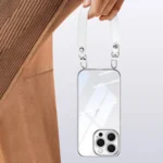 SULADA  Electroplated Clear TPU Soft Frame Phone Case with Wrist Strap, For iPhone 15, For iPhone 14, For iPhone 14 Pro, For iPhone 14 Pro Max, For iPhone 13 Pro Max, For iPhone 13 Pro - Image 8