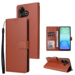 Multifunctional Horizontal Flip Leather Phone Case with Three Card Slot, For Xiaomi Redmi 13 4G