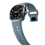 Wave Texture Reverse Buckle Silicone Watch Band - Image 6