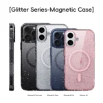 Glitter Powder MagSafe Magnetic Phone Case, For iPhone 16 Pro Max, For iPhone 16 Pro, For iPhone 16 Plus, For iPhone 16 - Image 2