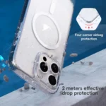 Glitter Powder MagSafe Magnetic Phone Case, For iPhone 16 Pro Max, For iPhone 16 Pro, For iPhone 16 Plus, For iPhone 16 - Image 5