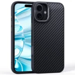 Carbon Fiber Kevlar Lens Holder MagSafe Magnetic Phone Case, For iPhone 16 Pro Max, For iPhone 16 Pro, For iPhone 16 Plus, For iPhone 16