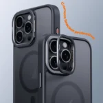 Frosted Lens Holder MagSafe Magnetic Phone Case, For iPhone 16 Pro Max, For iPhone 16 Pro, For iPhone 16 Plus, For iPhone 16 - Image 2