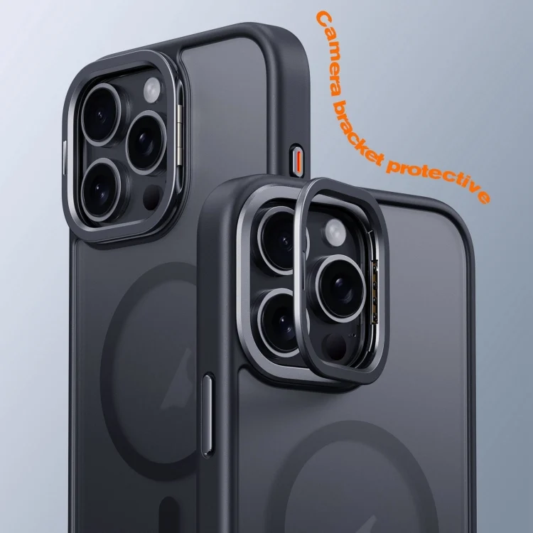 EDA0069893_B1.webp Frosted Lens Holder MagSafe Magnetic Phone Case, For iPhone 16 Pro Max, For iPhone 16 Pro, For iPhone 16 Plus, For iPhone 16 - Image 2