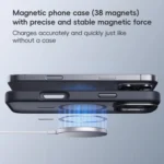 Frosted Lens Holder MagSafe Magnetic Phone Case, For iPhone 16 Pro Max, For iPhone 16 Pro, For iPhone 16 Plus, For iPhone 16 - Image 7