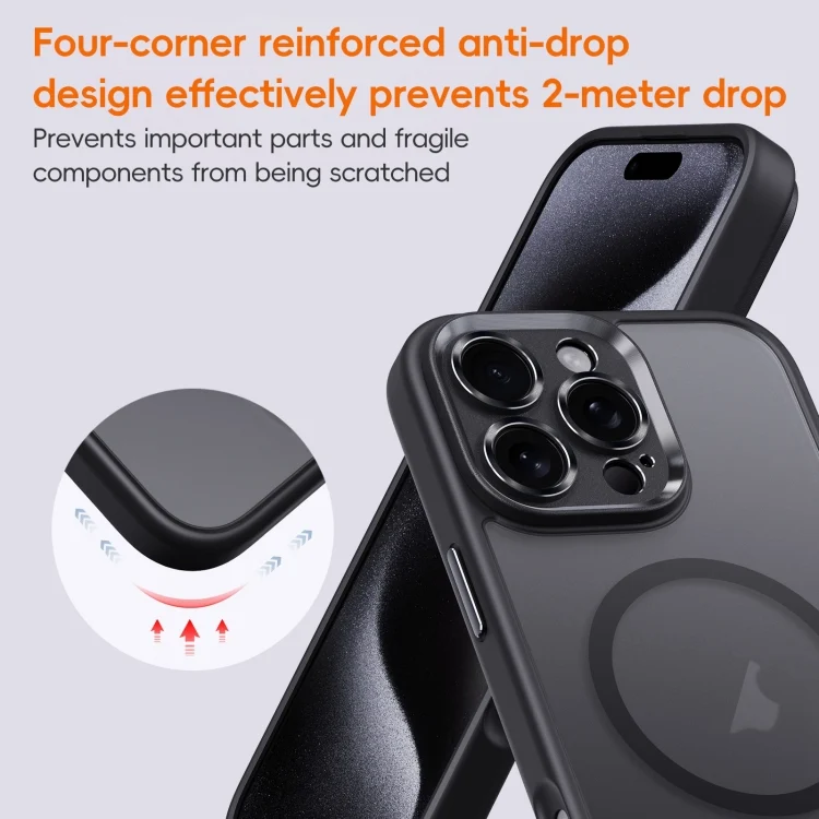 EDA0069895_B3.webp Fine Hole Frosted MagSafe Magnetic Phone Case, For iPhone 16 Pro Max, For iPhone 16 Pro, For iPhone 16 Plus, For iPhone 16 - Image 4